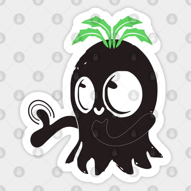 black ghost boo! cute and happy design Sticker by jaml-12